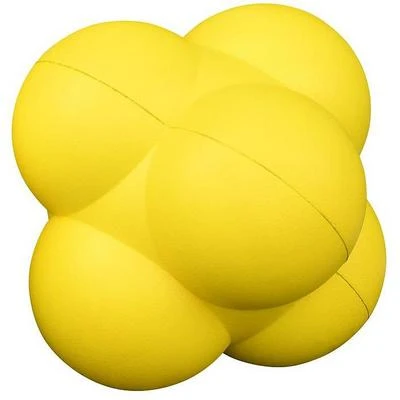 Reydon Sports Coated Foam 22cm Reaction Ball - Yellow 1 Reydon Sports Coated Foam 22cm Reaction Ball - Yellow
