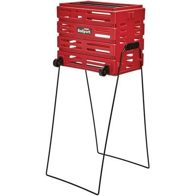 Tourna Ball Port Deluxe 80 With Wheels - Red 1 Tourna Ball Port Deluxe 80 With Wheels - Red